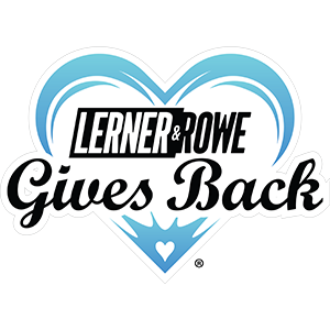 Lerner and Rowe give Back Logo