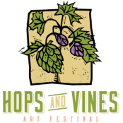 hops and vine art festical logo