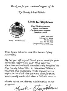 Thank You from Nye County School District