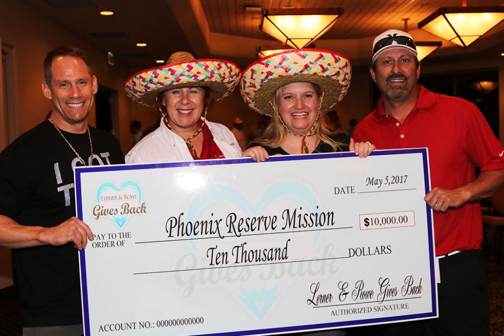 Phoenix Rescue Mission check donation 2017 golf classic
