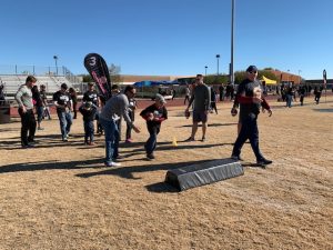Running Drills - Fiesta Bowl UCF Player Military Outreach Day