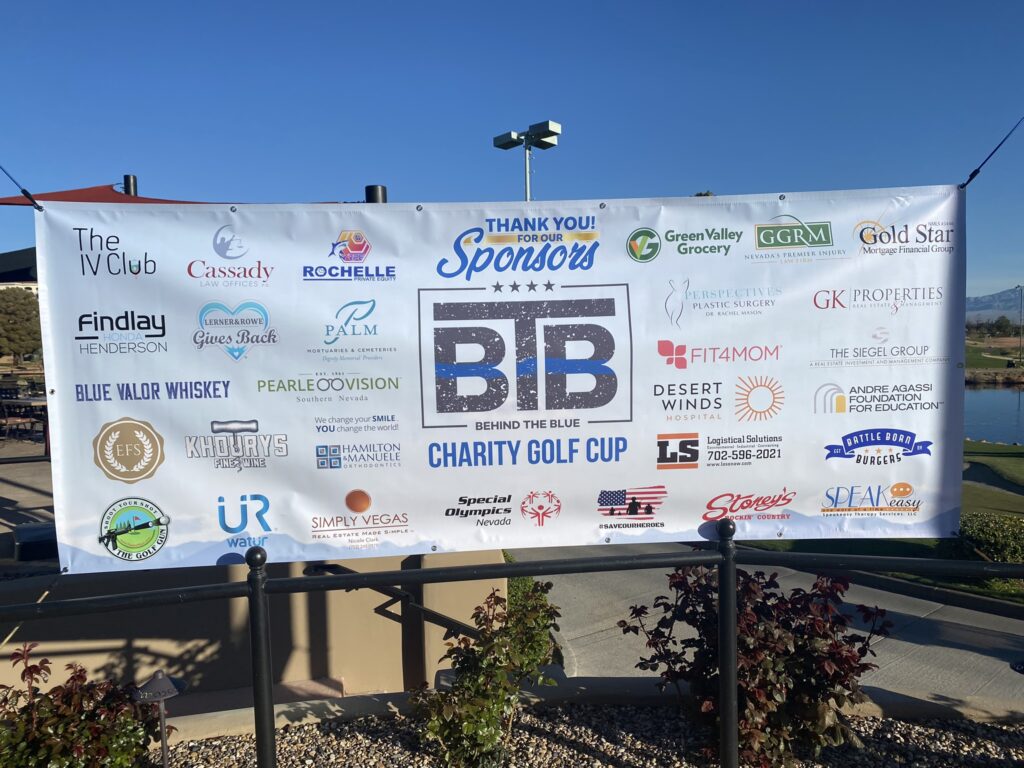 Behind the Blue Charity Golf Cup - Sponsor Banner