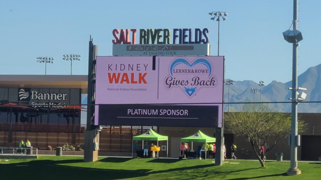 Phoenix Kidney Walk 2024- Sponsor sign