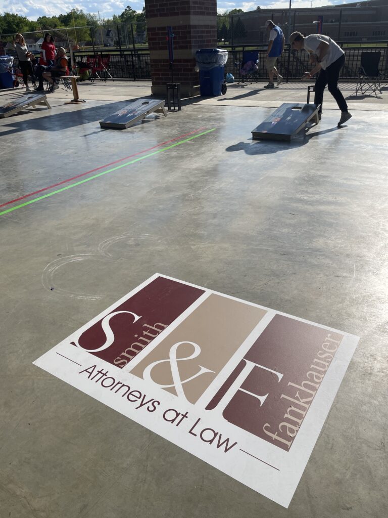 2024 Cornhole Tournament - S&F Attorneys at law logo