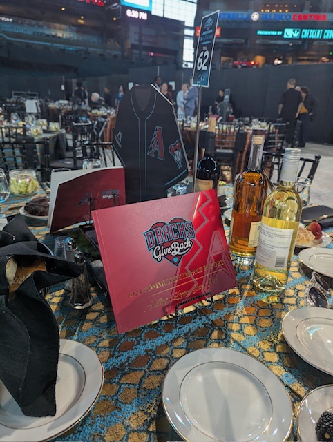 Evening on the Diamond Sponsor Table
