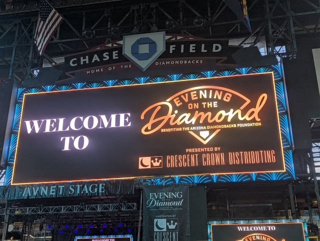 Evening on the Diamond Event Sign