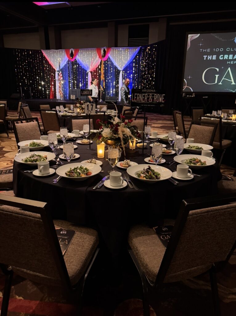 100 Club 2026 Heroes Gala event tables