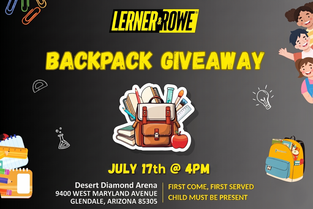 Join LRIA in Glendale on July 17 for free backpacks, school supplies, and family fun to kickoff the 2026-2027 school year.