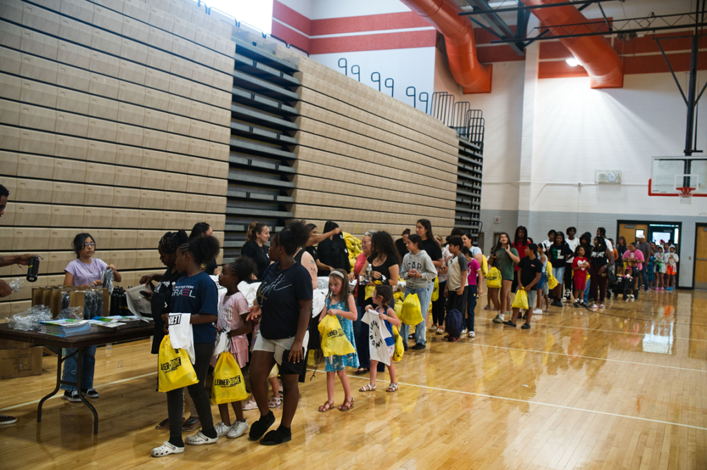 2026 LV Backpack Giveaway - Line for Lerner & Rowe swag